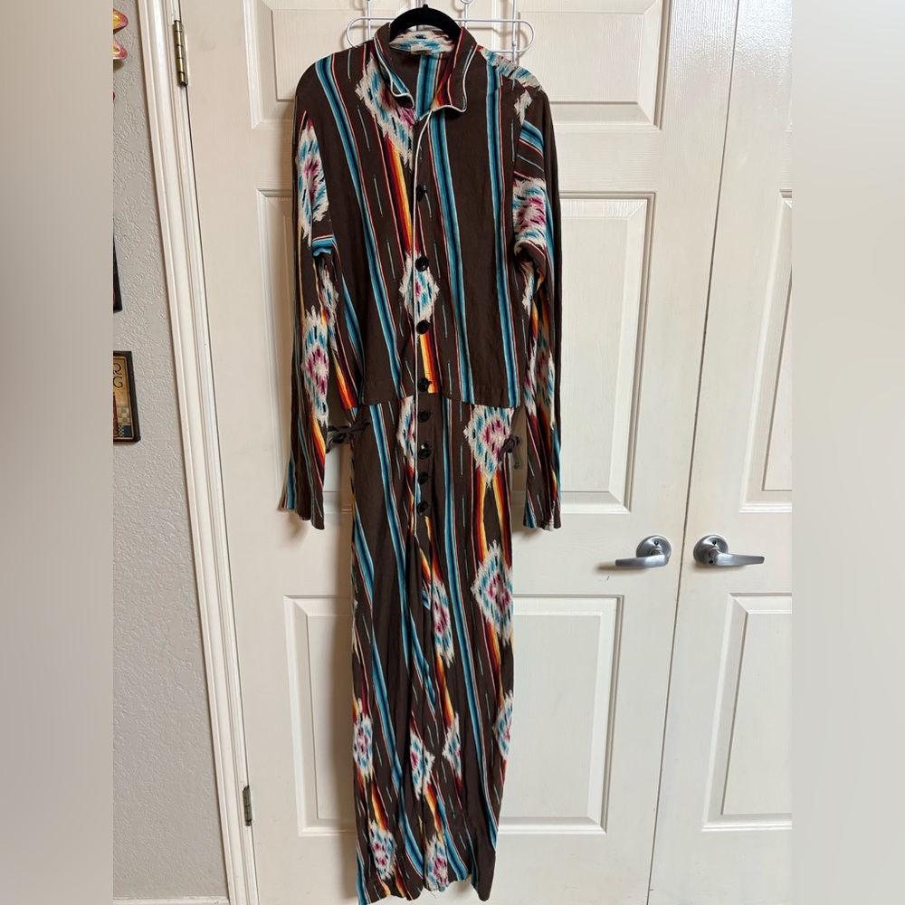 RARE KAPITAL jeans Western Aztec Boho 100% Cotton Romper